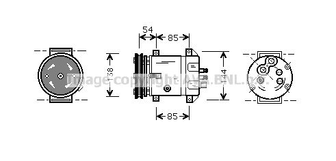 AVA QUALITY COOLING Kompresors, Gaisa kond. sistēma DWK020